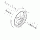 YZF-R6 YZFR6BCB/YZFR6BL/YZFR6BCL/YZFR6BB Переднее колесо