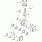YZF-R1 YZFR1BB/YZFR1BL/YZFR1BCB/YZFR1BCL Коленчатый вал и Поршень