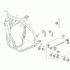 450 XCW CHASSIS Side-  /  center stand