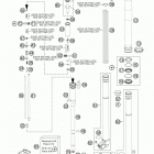 250 SXF CHASSIS Передняя вилка в разборе