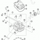 500 EXC ENGINE ГОЛОВКА ЦИЛИНДРА