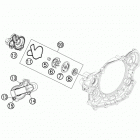 500 EXC ENGINE ВОДЯНОЙ НАСОС