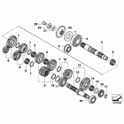 F800GS (K72) 6-ступенчатая трансмиссия  / шестерни передач