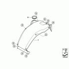 G650GS Sertao (R134) Отделка бака,центр