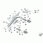K1600GT (K48) Footpeg plate / footpeg
