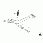 K1600GT (K48) Footbrake lever with linkage frame