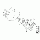 K1600GTL (K48) Windshield  /  mount