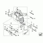 K1600GTL (K48) Spring strut, esa, rear