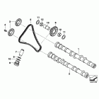 S1000RR 10-11 (K46) Распределительный вал,  шестерни, цепь ГРМ