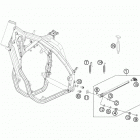 500 XCW CHASSIS Side-  /  center stand