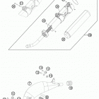 125 SX CHASSIS Глушитель