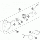 250 XCFW CHASSIS Фара