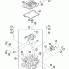 350 EXCF ENGINE ГОЛОВКА ЦИЛИНДРА