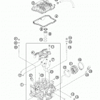 350 SXF ENGINE ГОЛОВКА ЦИЛИНДРА