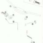 50 SX MINI CHASSIS Handlebar, instruments