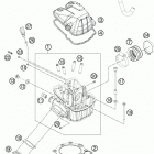 500 EXC ENGINE ГОЛОВКА ЦИЛИНДРА
