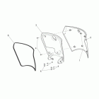 Scarabeo 125-200 Light Carb. Центальная часть облицовки 1