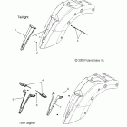 V11BB36/DB36/DC36/EB36 CROSS ROADS CUSTOM/CROSS COUNTRY ALL OPTI Electrical, turn signal, rear and taillight - v11bb36 / ...