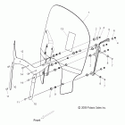 V11BB36/DB36/DC36/EB36 CROSS ROADS CUSTOM/CROSS COUNTRY ALL OPTI Body, windshield, cross roads - v11bb36 / db36 / dc36 / ...