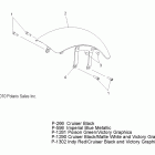 V11HA36/HB36/HS36 HAMMER ALL OPTIONS Body, fender, front - v11ha36 / hb36 / hs36 all options