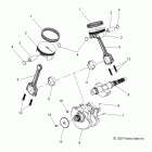 V11SW36/SA36/AW36 VISION ALL OPTIONS Engine, crankshaft and piston - v11sw36 / sa36 / aw36 al...