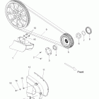 V11SW36/SA36/AW36 VISION ALL OPTIONS Drive train, drive sprocket, belt, cover and guard - v11...