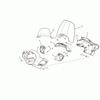 Scarabeo 125-200 IE Light Передняя облицовка