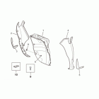 Scarabeo 125-200 IE Light Front body - front shield
