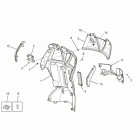 Scarabeo 125-200 IE Light Front body - internal shield