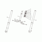 Scarabeo 125-200 IE Light Передняя вилка 1