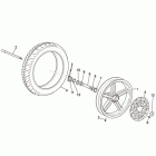 Scarabeo 125-200 IE Light Переднее колесо
