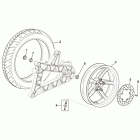 Scarabeo 125-200 IE Light Заднее колесо