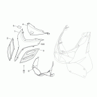 Sport City Cube 125-200 carb E3 Front body  -  front cover