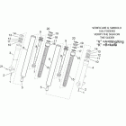 Sport City Cube 125-200 carb E3 Передняя вилка-детали
