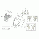 Scarabeo 125-200 Light Carb. Front body  -  front cover