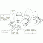 Scarabeo 125-200 Light Carb. Передняя облицовка