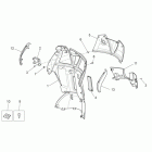 Scarabeo 125-200 Light Carb. Front body - internal shield