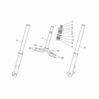 Scarabeo 125-200 Light Carb. Передняя вилка 1