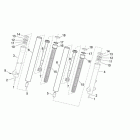Scarabeo 125-200 Light Carb. Передняя вилка 2