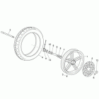 Scarabeo 125-200 Light Carb. Переднее колесо