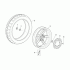 Scarabeo 125-200 Light Carb. Заднее колесо