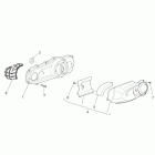 Scarabeo 125-200 Light Carb. Крышка вариатора