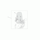 Scarabeo 400-492-500 Light Дооснащение-Ветровое стекло