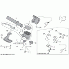 Scarabeo 400-492-500 Light Рулевые переключатели,правые