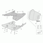 Scarabeo 50 4T E2 Центальная часть облицовки 2