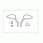 America Oval mirrors, kit