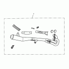 Scrambler Exhaust sys assy, arrow 2:1