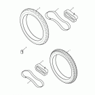 Scrambler Tyres, valves & balance weights