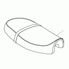 Scrambler Seat, dual, touring, gel