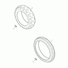 Speed Triple Tyres, valves & balance weights